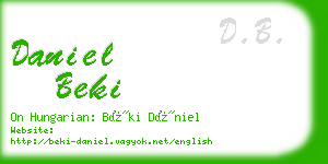 daniel beki business card